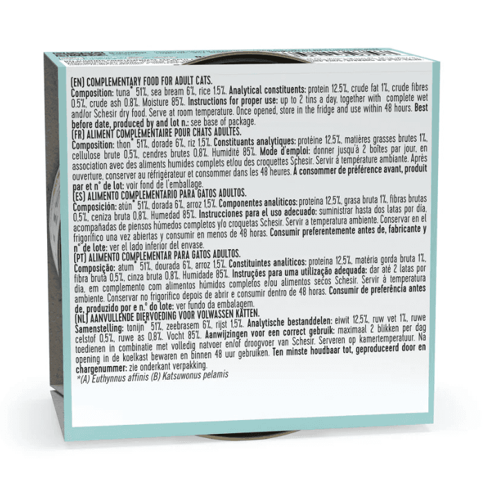 Schesir Cat Atún con Dorada en gelatina 85gr 2