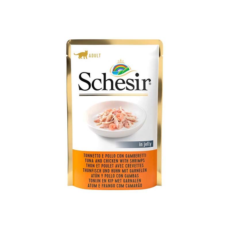 Schesir-Sobre-Gato-Atun-Pollo-Gambas-85gr