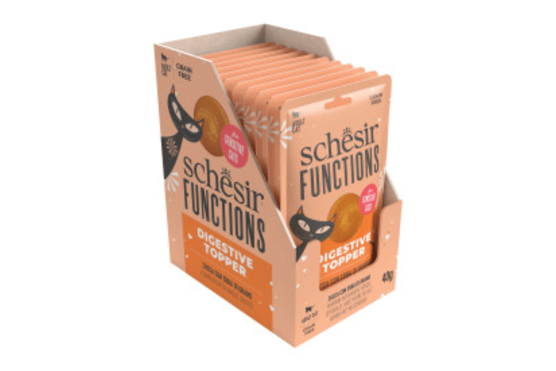 Schesir Functions Digestive Topper – Complemento Digestivo para Gatos (40g)