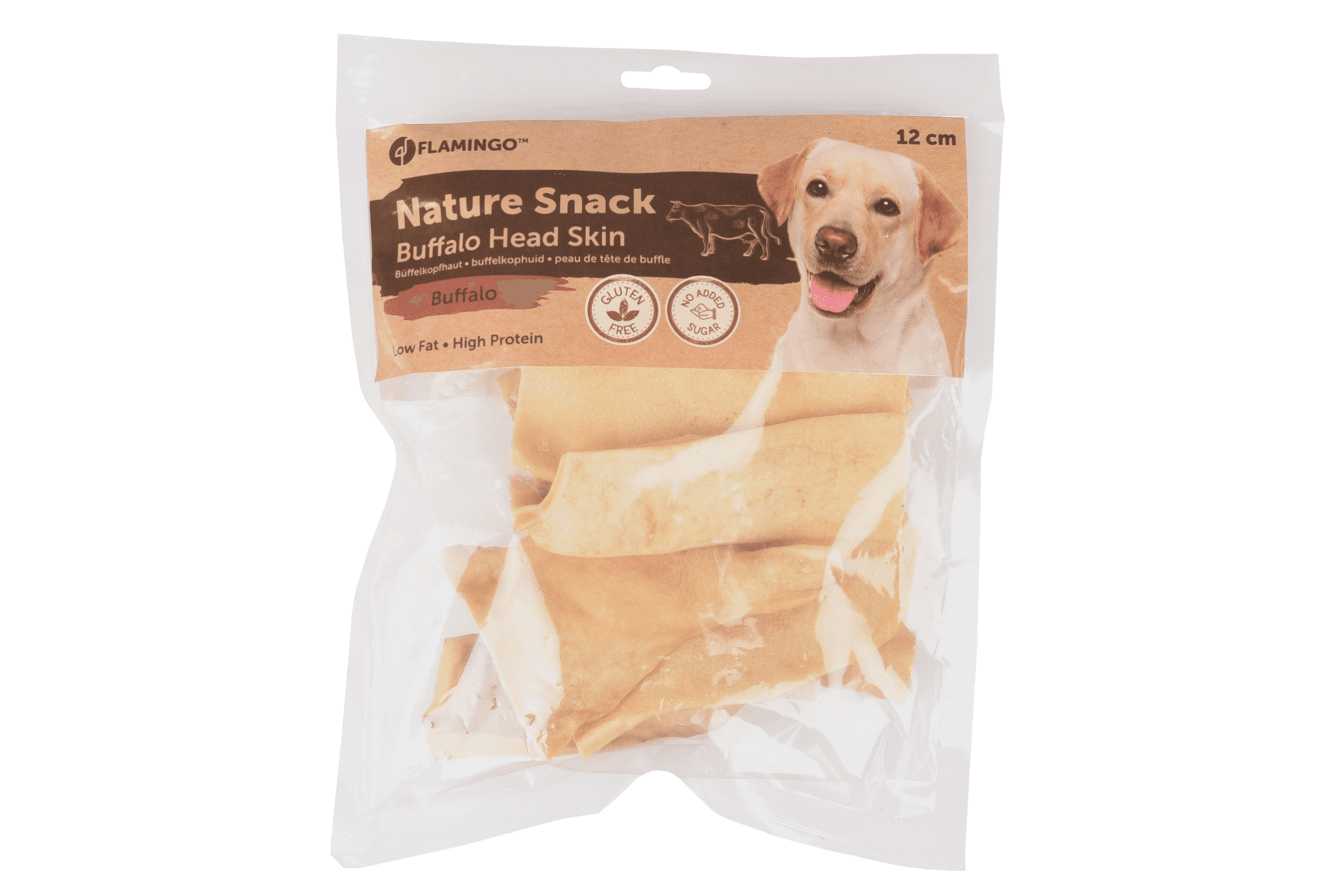 Piel de Cabeza de Búfalo 12cm – Snack Natural para Perros