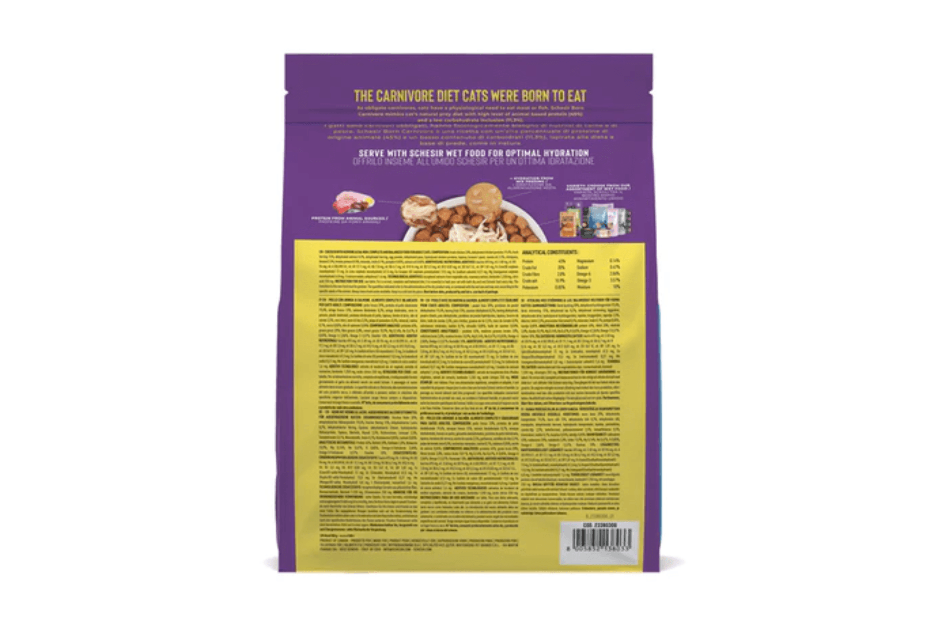 Schesir Pienso Born Carnivore Pollo con Arenque y Salmón