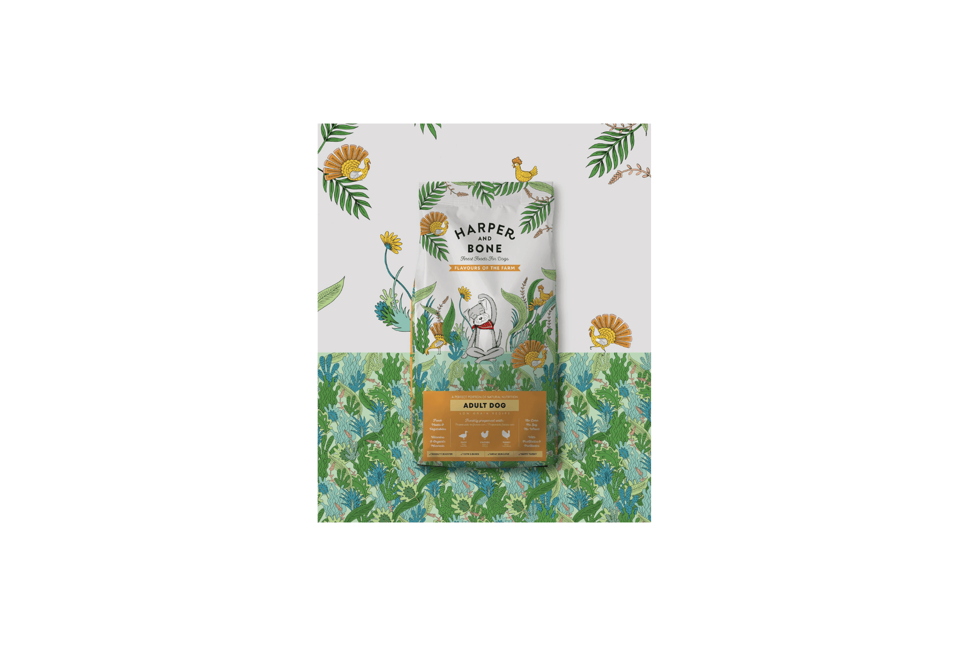 Harper & Bone Flavours of the Farm Medium Maxi Adult Dog