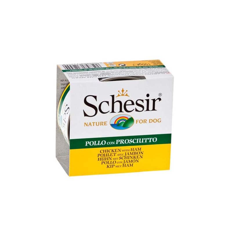 schesir-comida-humeda-para-perros-filetes-de-pollo-con-jamon