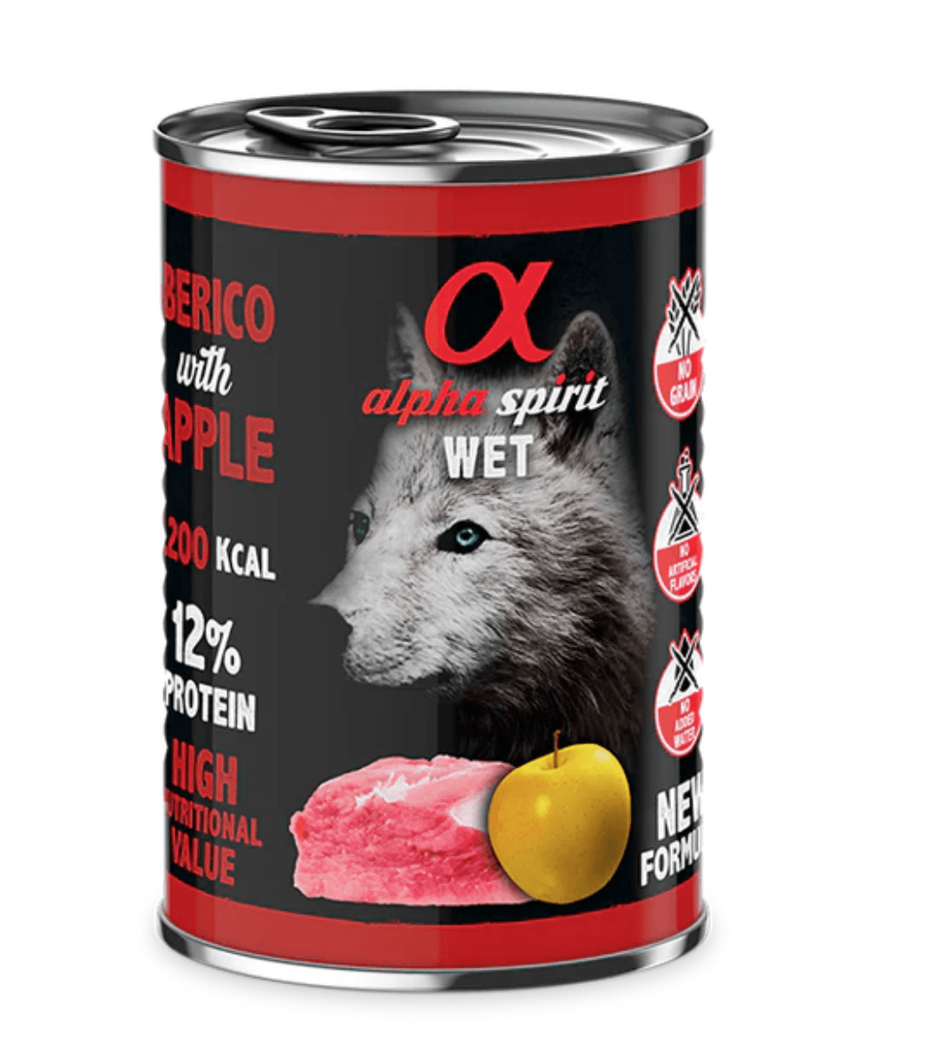 Alpha Spirit WET Dog cerdo con manzana1