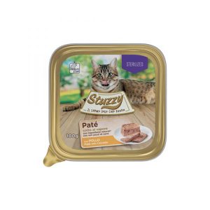 Tarrinas de alimento húmedo para gatos Esterilizados Stuzzy 100gr