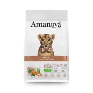 Amanova Kitten Low Grain de Pollo para gatos